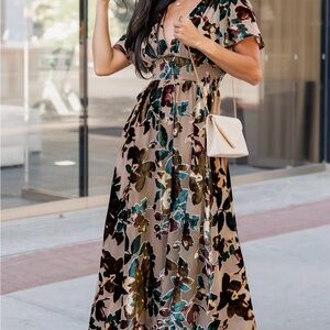 Baltic Born Multicolor Floral Maxi Dress